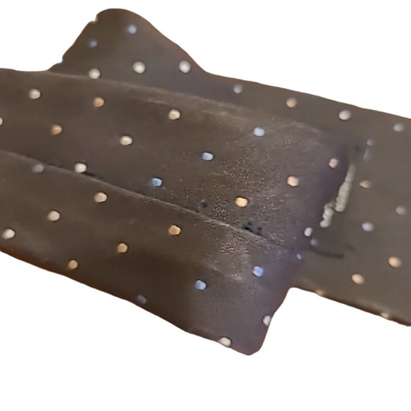 Givenchy Monsieur Tie Silk Blend Brown Polka Dot Casual Formal Classic Logo - Picture 10 of 13